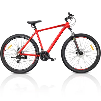 Obrázok produktu pre Horské kolo MTB 29 palcov, KENDA, Shimano hliník, ľahké, 21 rýchlostí, odpruženie, kotúčové brzdy, rám L 21 palcov, Tatra Bikes Overland, matná červen