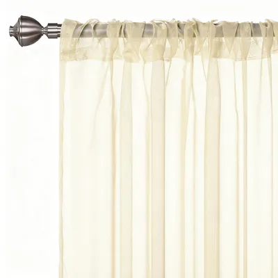 Obrázek produktu pro Sada průsvitných záclon, materiál: polyester, 2 kusy, rozměry: 142 x 200 cm, vhodné do obývacího pokoje a ložnice