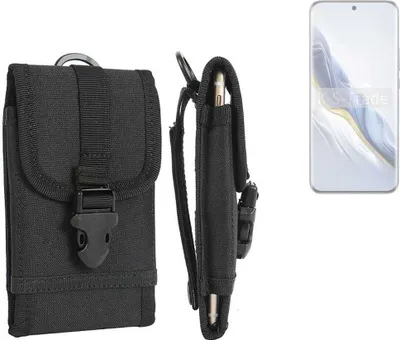 Produktbild von K-S-Trade Holster Handy Hülle kompatibel mit Honor Magic6 Holster Handytasche Gürtel Tasche Schutz Hülle Robust Outdoor schwarz