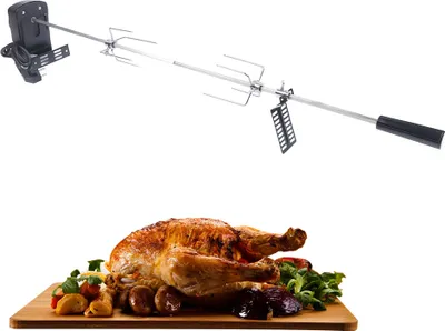 Produktbild von Elektryczny grill rożenowy z rożnem Grill rożenowy BBQ Grill gazowy z rożnem Narzędzia do grillowania ze stali nierdzewnej z silnikiem elektrycznym Akcesoria do grillowania