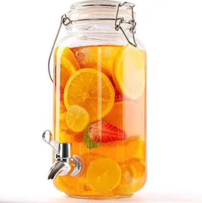 Produktbild von Getränkebehälter 2,5l mit Hahn für Saft Wasser Cocktails