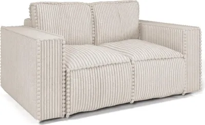Produktbild von Sofa Designersofa 2-Sitzer VAJANA Stoff Tilia Creme