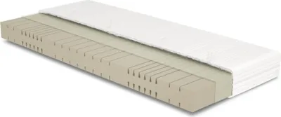 Produktbild von Kaltschaummatratze 100x190 - MIDSOFTY - H3 bis 100kg - 7-Zonen - RG 45 - Lyocell - Mittelweich - Matratze 100x190