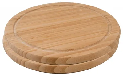 Produktbild von 2er-Set Bambus Schneidebrett Frühstücksbrett Bambusbrett Stullenbrett