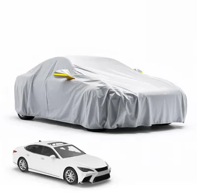 Produktbild von Autoschutzhülle - Auto Abdeckplane - Car Cover - Autoplane Silber (Packung, 1-St), reflektierende Streifen / Antikratzsicht