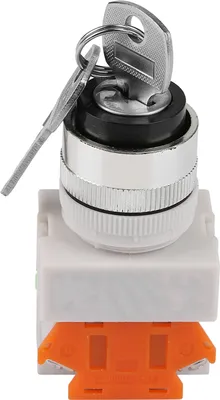 Obrázok produktu pre 2-polohový otočný spínač ovládaný kľúčom 2 tlačidlá 22 mm LAY37-11Y/21