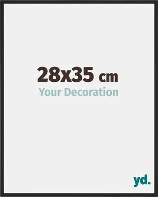 Produktbild von Bilderrahmen, 28x35 cm, Schwarz Hochglanz, Aluminium, Miami