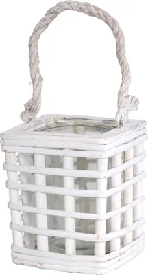 Produktbild von Windlicht Ameland weiss 14x14x16cm