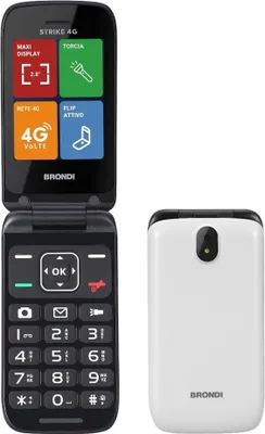 Obrázok produktu pre BRONDI STRIKE Mobilný telefón 4G Dual SIM Displej 2,8 palca Svetlo šedá