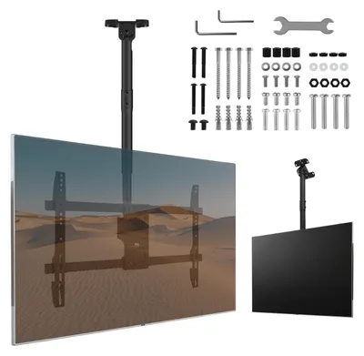 Productafbeelding van TV-plafondbeugel 43–86″ | 60 kg draagvermogen | Kantelbaar −25° Draaibaar 180°