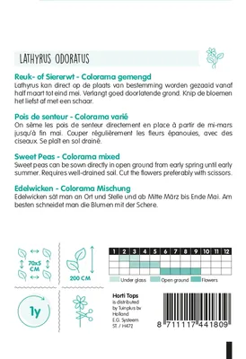 Produktbild von Edelwicken Colorama Mischung | Blumensamen von Hortitops