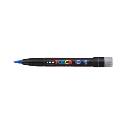 Zdjęcie produktu dla POSCA PCF-350, Niebieski, Czarny, Niebieski, 1 kol., Atrament na bazie wody, Końcówka pędzlowa, Okrągły