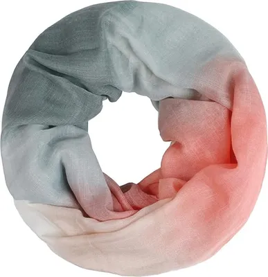 Produktbild von Glamexx24 Loop Schal warme und weiche Schlauchschal Streifen Farbverlauf Tuch Damen-Farbe: Grau Apricosa Creme