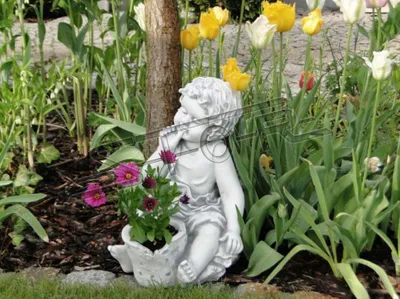 Image de Pot de fleurs, jardinière, pot de plantation, décoration, figurine, pots de fleurs, jardin, vase, récipient