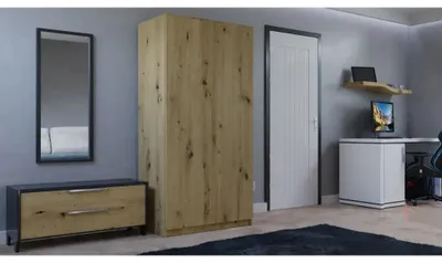 Produktbild von Kleiderschrank SD-90 Eiche Artisan