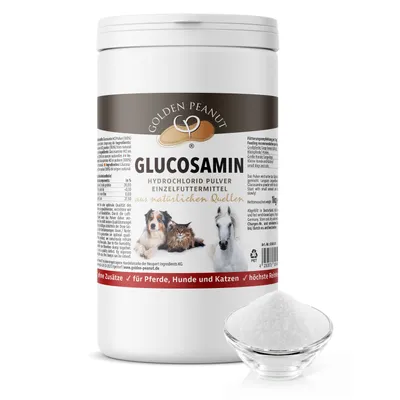 Produktbild von GOLDEN PEANUT Glucosamin HCl Pulver 1 kg - Katze, Hund & Pferd, ohne Zusätze, organischer Ursprung