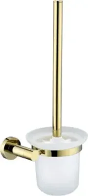 Produktbild von Toilettenbürste WC Bürste Bürstengarnitur Klobürste 15cmx36cm Wandhängend Gold