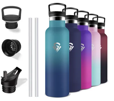 Thermosflasche 500 ml, BPA-frei, auslaufsicher, 12h warm/24h kalt