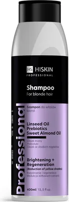 Obrázok produktu pre Profesionálny šampón HISKIN na blond vlasy - pre žiarivé a regenerujúce vlasy, 400 ml