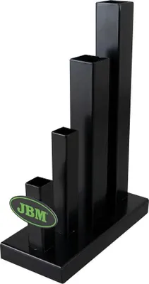 Image de Jbm Présentoir à deux bras noir Noir Taille unique