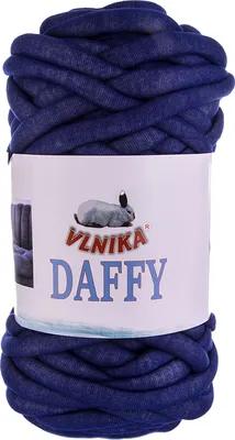 Produktbild von 1000g Daffy Chunky Armstrickgarn Strickgarn maschinenwaschbar XXL Handstrickgarn , Farbe:blau