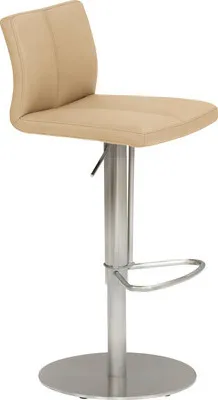 Produktbild von Barstuhl Mayer Sitzmöbel 1242 42 x 46 x 79 cm Edelstahl/beige 1242_30488