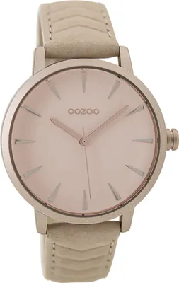 Produktbild von Oozoo Damen Lederarmband Uhr Timepieces beige matt Analog Quarzuhr UOC9507A