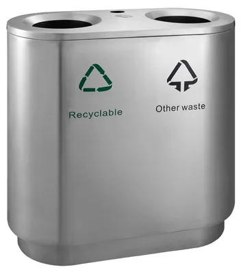 Recycling Abfalleimer für den Innenbereich 2x41 Liter VB 667796