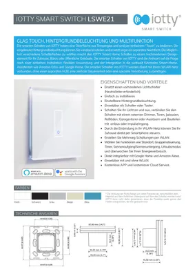 Immagine prodotto di iotty Smart Switch nero interruttore singolo