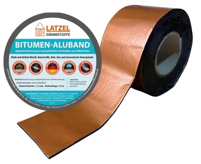 Image de Ruban adhésif bitumineux Aluband pour réparations, dimensions : 300 mm x 10 m