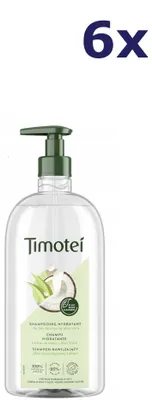 Produktbild von 6x Timotei Feuchtigkeitsspendendes Shampoo mit Kokosnuss und Aloe Vera, 750 ml