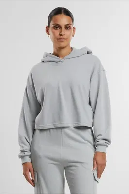 Immagine prodotto di Urban Classics - Donna Felpa con cappuccio oversize in spugna leggera lightasphalt - M