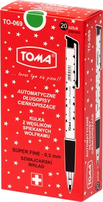 Zdjęcie produktu dla TOMA Długopis automatyczny S-fine zielony