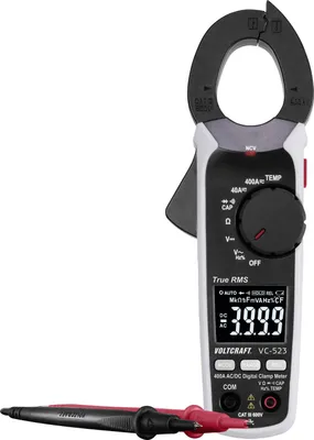 Obrázek produktu pro VOLTCRAFT VC-523 Stromzange digital CAT III 600 V Anzeige (Counts): 4000 (VC-8466760)