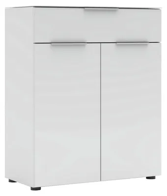 Produktbild von Schuhschrank MALIN mit 2 Türen und 1 Schublade, 80 cm Breite, 99 cm Höhe