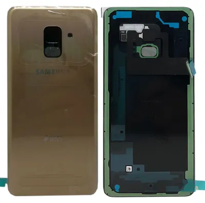 Image de Samsung GH82-15557C Couvercle de batterie Couvercle pour Galaxy A8 A530F 2018 pad adhésif or Nouveau