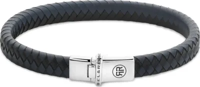 Produktbild von Rebel & Rose - Rebel and Rose RR-L0178-S-L - Small Braided Black&Blue - Armband-Maat L