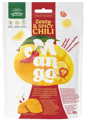 Produktbild von Sunshine Delights Fruit Fusion Zesty & Spicy Chili Mango 100g