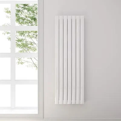 Immagine prodotto di Radiatore a pannello piatto, 1600x539 mm, bianco | Radiatore a pannello verticale, attacco centrale, a due strati