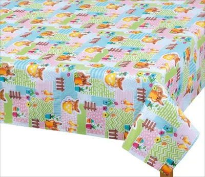 Produktbild von Tischtuch Ostern - 70x70 cm - Blau,Pink,Grün