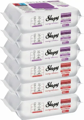 Produktbild von Sleepy Feuchttücher 3x Rot + 3x Lila