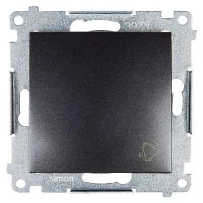 Obrázek produktu pro Kontakt-Simon DD1.01/48, Tlačítkový spínač, Plast, Antracit, IP20, IP44, 250 V, 10 A