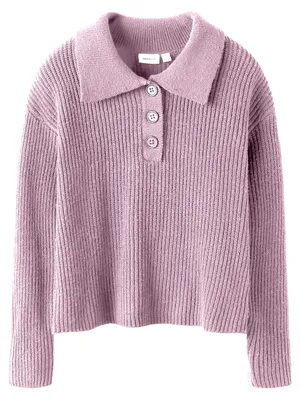 Zdjęcie produktu dla Nkfnia Ls Loose Polo - sweter polo, luźny krój
