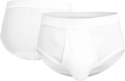 Produktbild von GÖTZBURG Herren Slips mit Eingriff 2er Pack - Feinripp, Unterwäsche Set, Pure Baumwolle Weiß XL