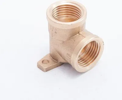Productafbeelding van Messingknie van 1/2 inch met voetstukken