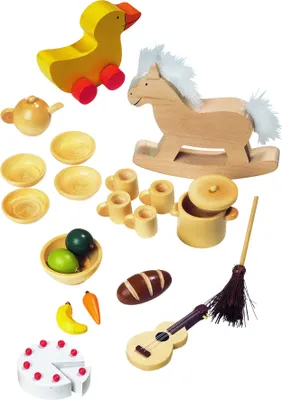 Produktbild von Puppenmöbel Zubehör Accessoires 23 Teile goki Puppenstube