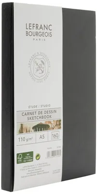 Imagen del producto de Lefranc Bourgeois 301346, cuaderno de dibujo, 80 hojas, formato A5, 110 g/m², papel para dibujo