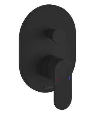 Produktbild von Ravak Chrome - Unterputzarmatur für 2 Verbraucher, schwarz X070433