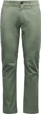 M Rocklock Pants von Black Diamond in hellgrün; geeignet für Klettern und Bouldern.