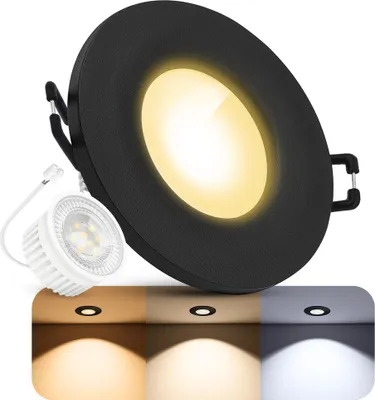 Produktbild von SSC-LUXon BEDA Einbauspot LED dimmbar - Einbaustrahler IP65 mit LumiFLEX Lampe 5W drei einstellbaren Lichtfarben 3CCT - Deckenstrahler für Innen & Außen